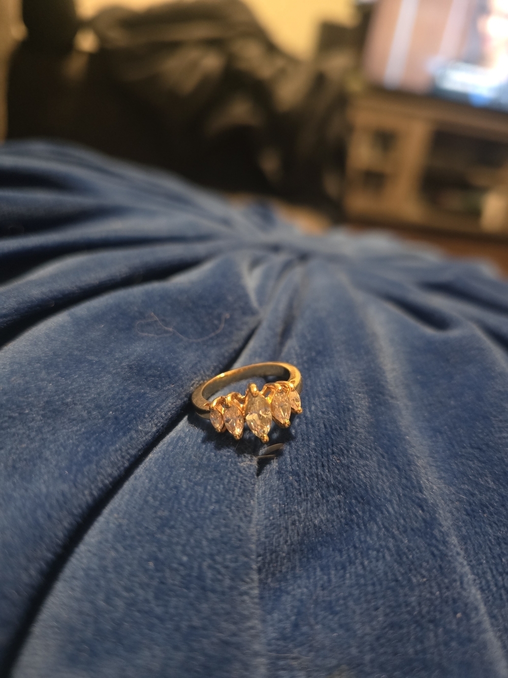 Vintage Marquise Cluster Ring - Size 6